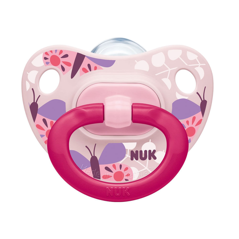 Encontraproduto.com.br - Chupeta Nuk Decorada Girl Rosa S1 Pa7307-1G