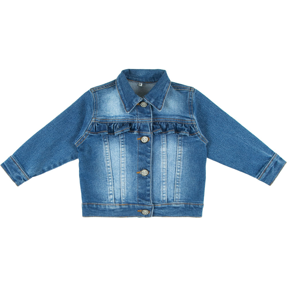 Jaqueta Jeans Infantil com Babados - MUG