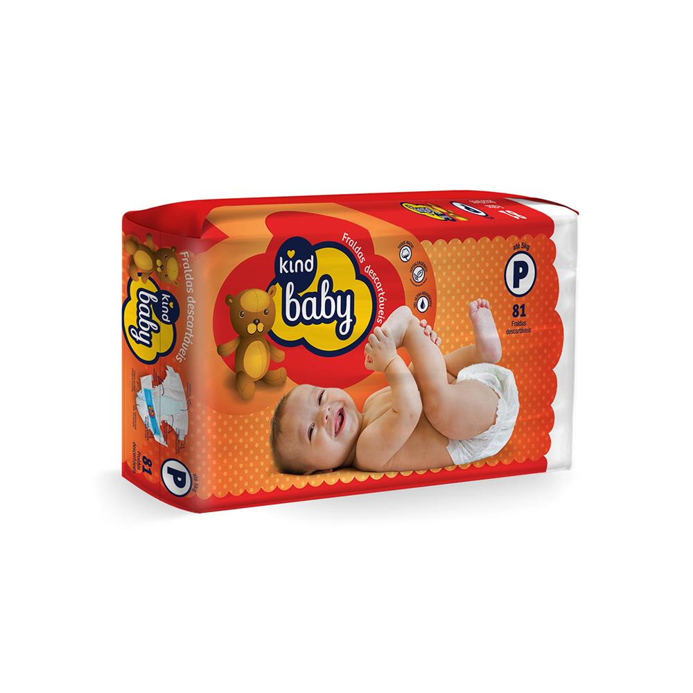 Encontraproduto.com.br - KIND BABY FRALDA DESCARTAVEL INFANTIL HIPER BABY P x 81