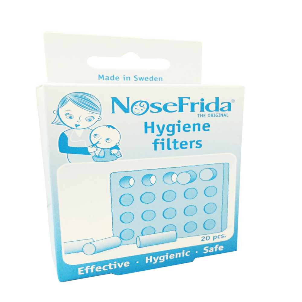 Filtro Higienico Para Aspirador Nasal Nosefrida Com 20 Unidades